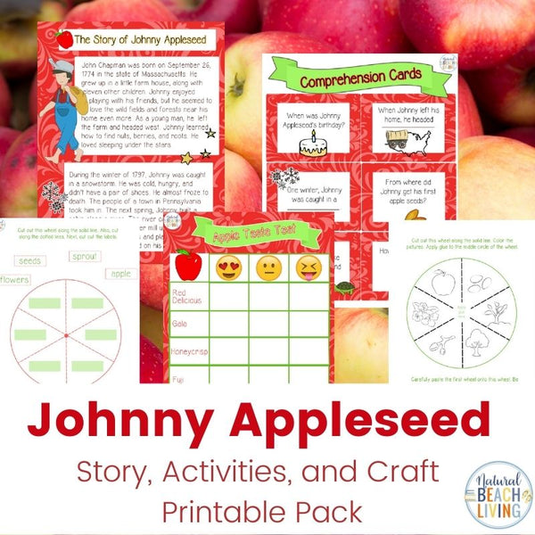 Johnny Appleseed Printable Activities and Craft – shop natural beach living