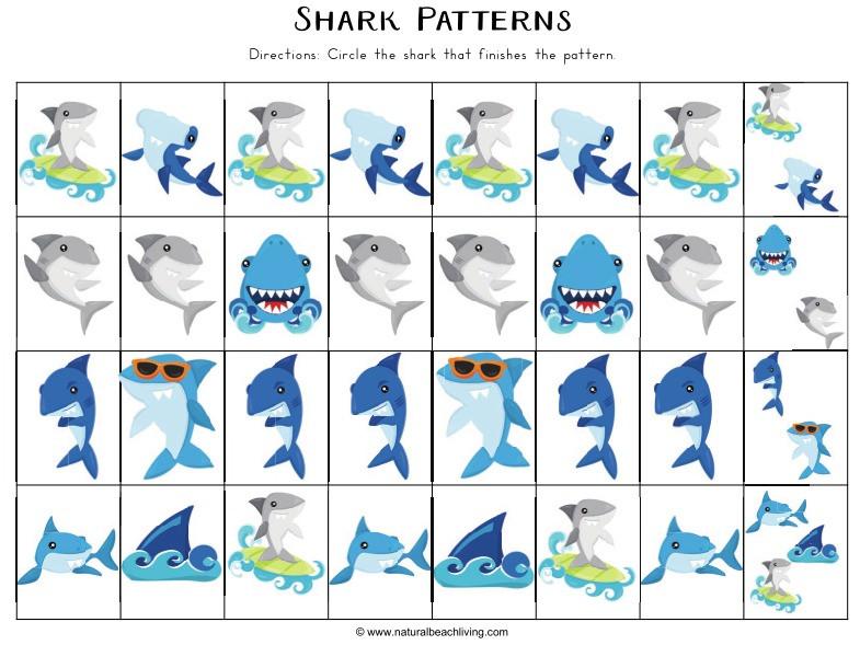 Shark Printable Activities Pack