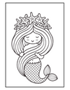 Mermaid Coloring Book - Printable Coloring Pages