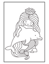 Mermaid Coloring Book - Printable Coloring Pages