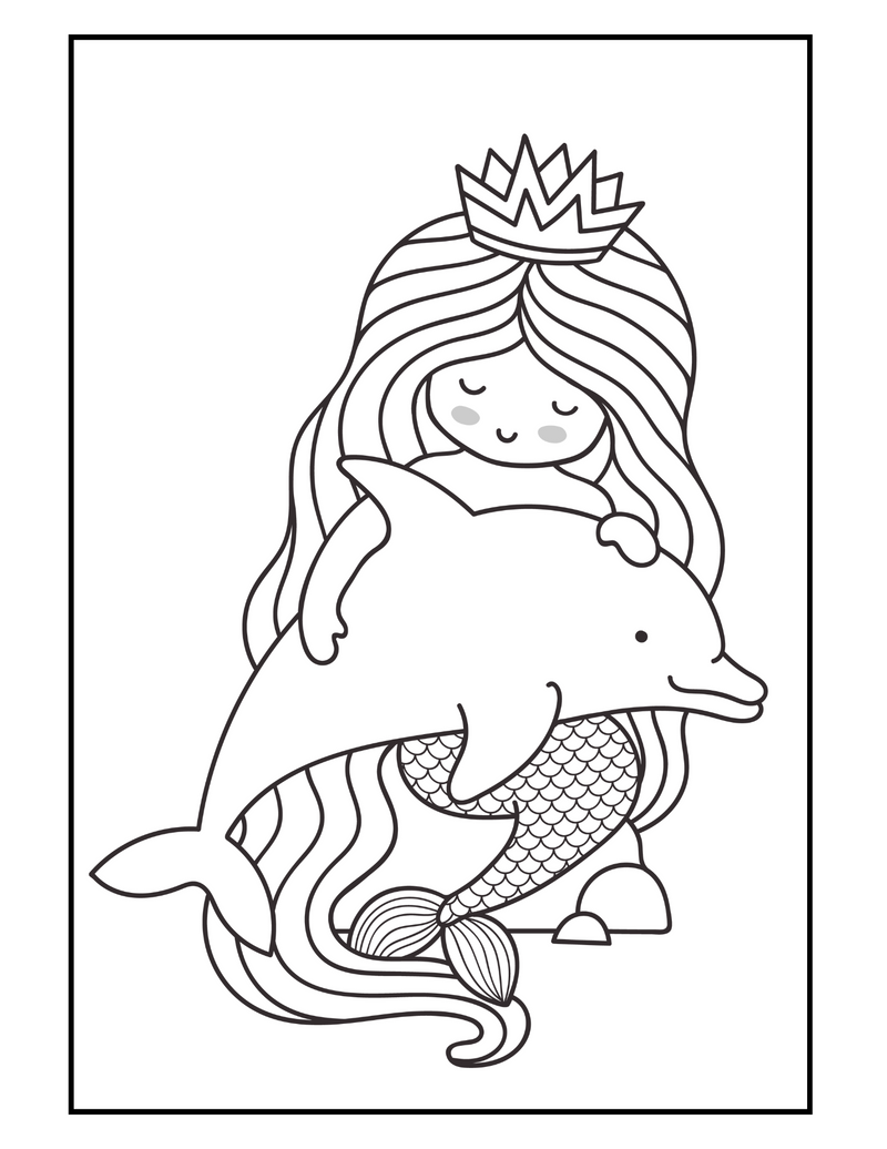 Mermaid Coloring Book - Printable Coloring Pages