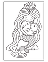 Mermaid Coloring Book - Printable Coloring Pages