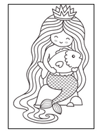 Mermaid Coloring Book - Printable Coloring Pages