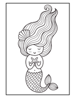 Mermaid Coloring Book - Printable Coloring Pages