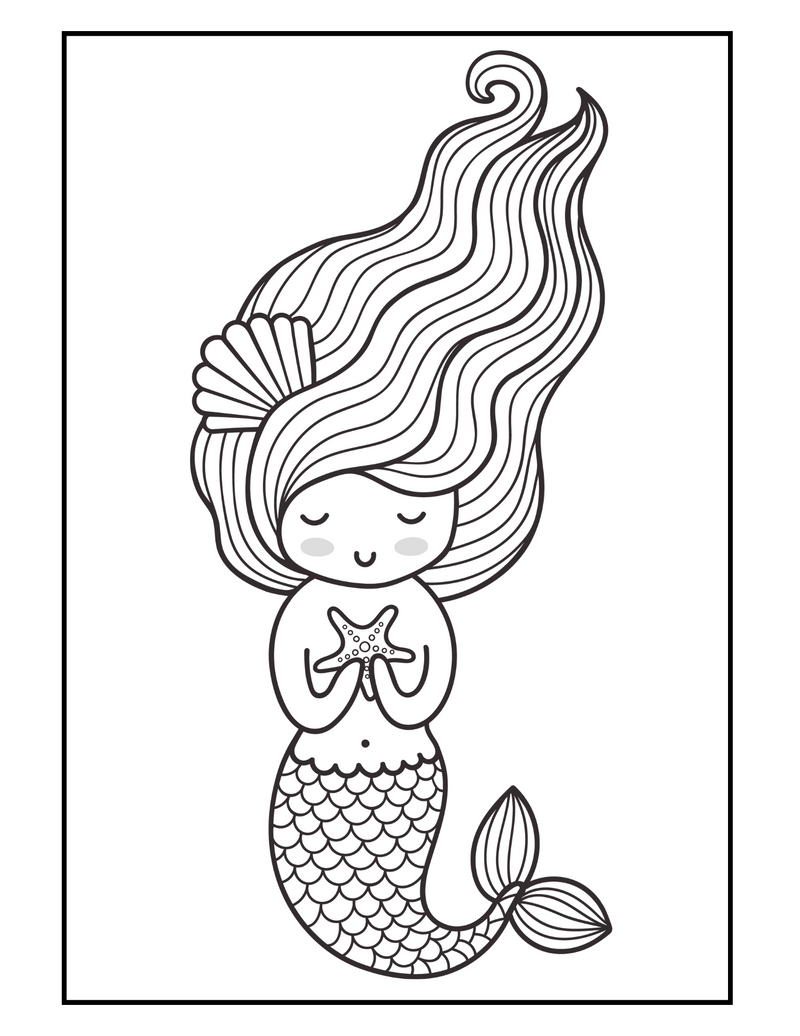 Mermaid Coloring Book - Printable Coloring Pages