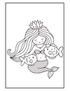 Mermaid Coloring Book - Printable Coloring Pages