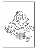 Mermaid Coloring Book - Printable Coloring Pages