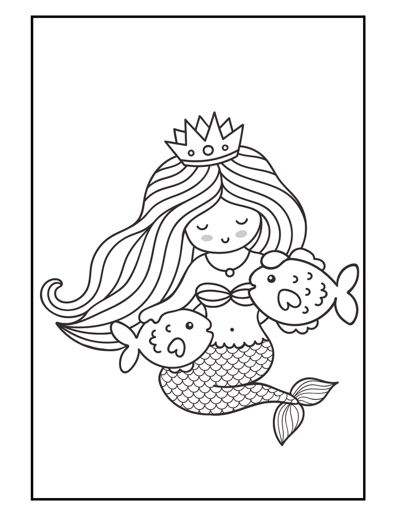 Mermaid Coloring Book - Printable Coloring Pages