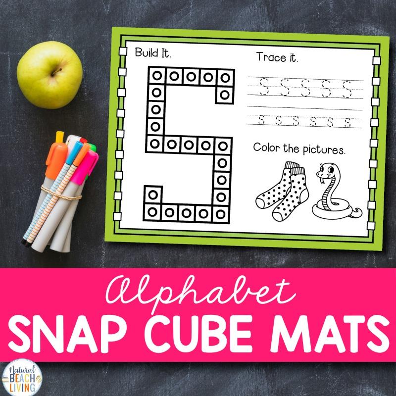 Alphabet Snap Cube Mats