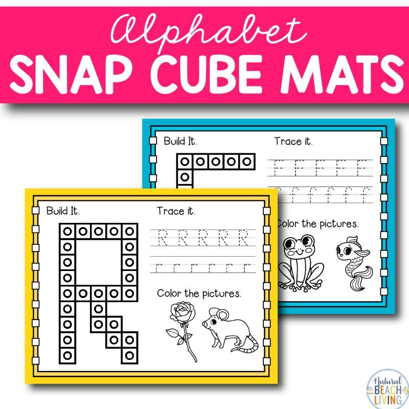 Alphabet Snap Cube Mats