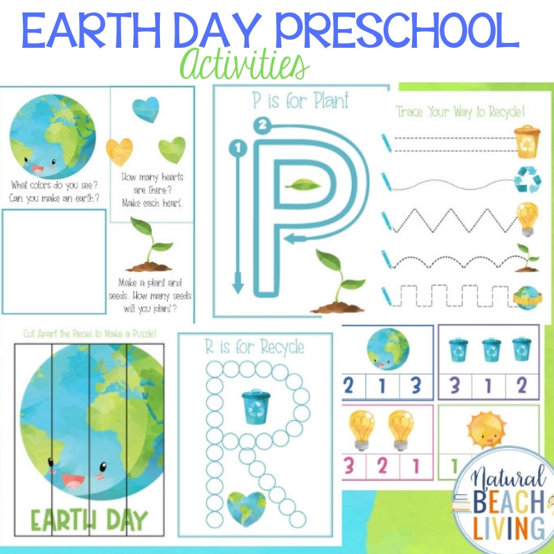 Earth Day Preschool Activities Pack