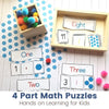Montessori Math Activities 4 Part Puzzles