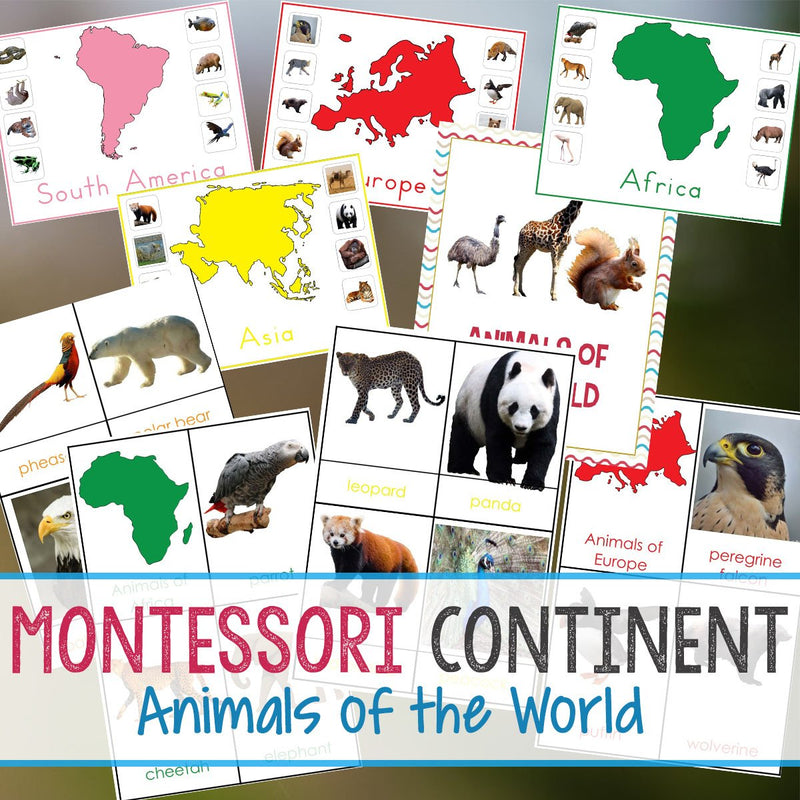 Montessori Animals and Continents