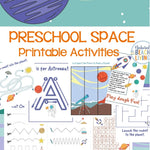 Space Theme Printables Activities Pack