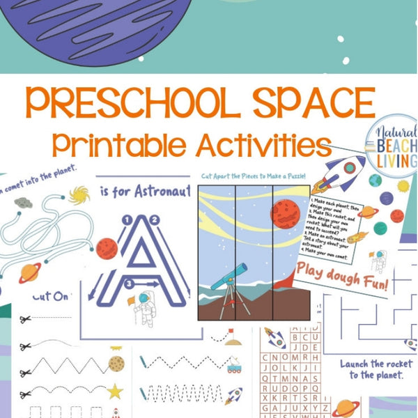 Space Theme Printables Activities Pack – shop natural beach living