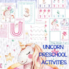 Letter U Unicorn Preschool Activity Pack